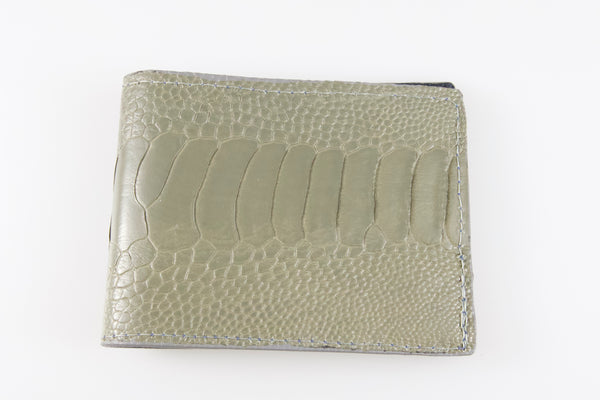 ultra-slim-bifold-genuine-ostrich-wallet-gray