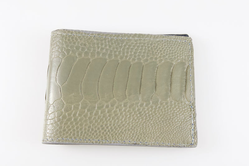 ultra-slim-bifold-genuine-ostrich-wallet-gray