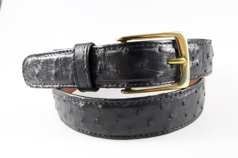 genuine-ostrich-belt-black