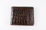 ultra-slim-bifold-genuine-crocodile-wallet-brown