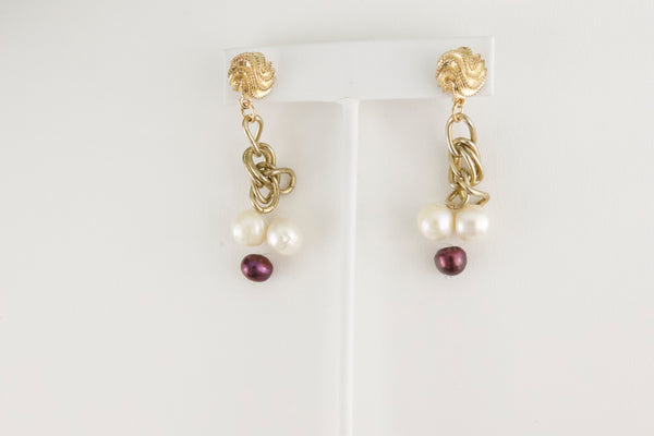 mixed-color-pearl-earrings