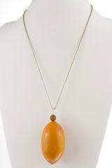 yellow-african-amber-bead-with-leather-cord-necklace-5