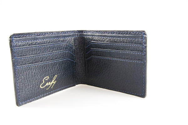 ultra-slim-bifold-genuine-ostrich-wallet-black