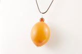 yellow-african-amber-bead-with-leather-cord-necklace-4