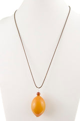 yellow-african-amber-bead-with-leather-cord-necklace-4