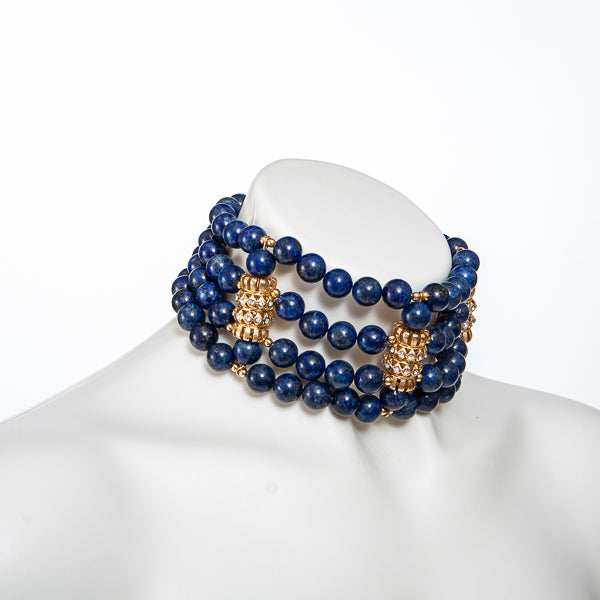 lapis-lazuli-multi-strand-choker-set