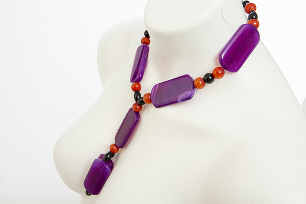 anethyst-onyx-agate-necklace-set