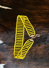 YELLOW CRYSTAL BELT