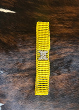 YELLOW CRYSTAL BELT