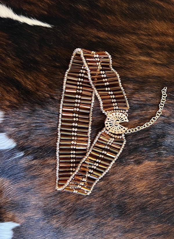 BROWN CRYSTAL BELT