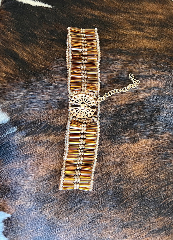 BROWN CRYSTAL BELT