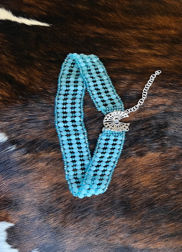 BLUE CRYSTAL BELT