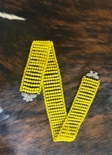 YELLOW CRYSTAL BELT