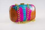 multi-colored-rectangle-snake-skin-clutch