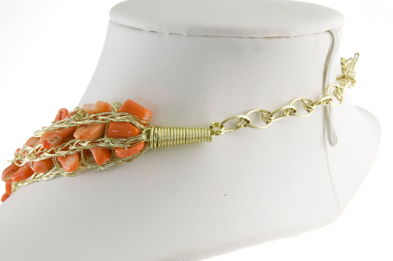 genuine-coral-stones-necklace-set