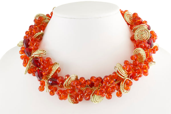 red-crystals-and-gold-wire-choker-set