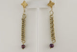 Purple Pearls Necklace Set