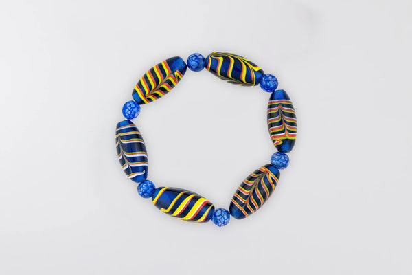 glass-bead-with-agate-stone-bracalet